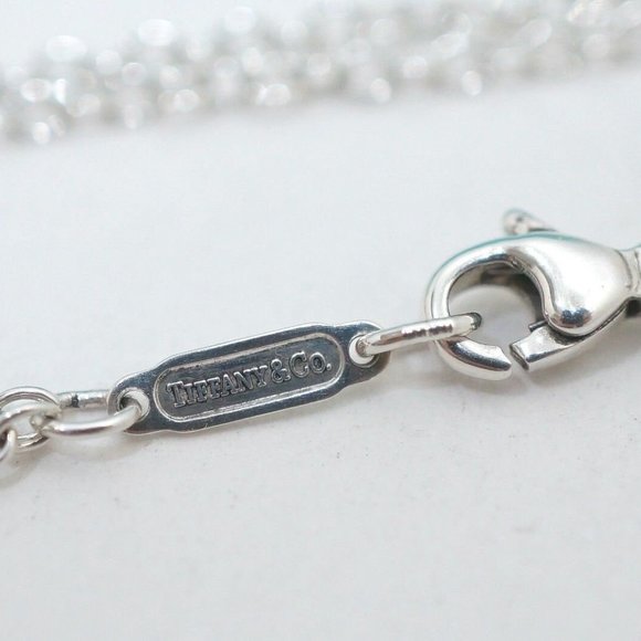 LIKE NEW! Tiffany & Co. Sterling Silver Man in the Moon on Double Chain - Picture 3 of 4